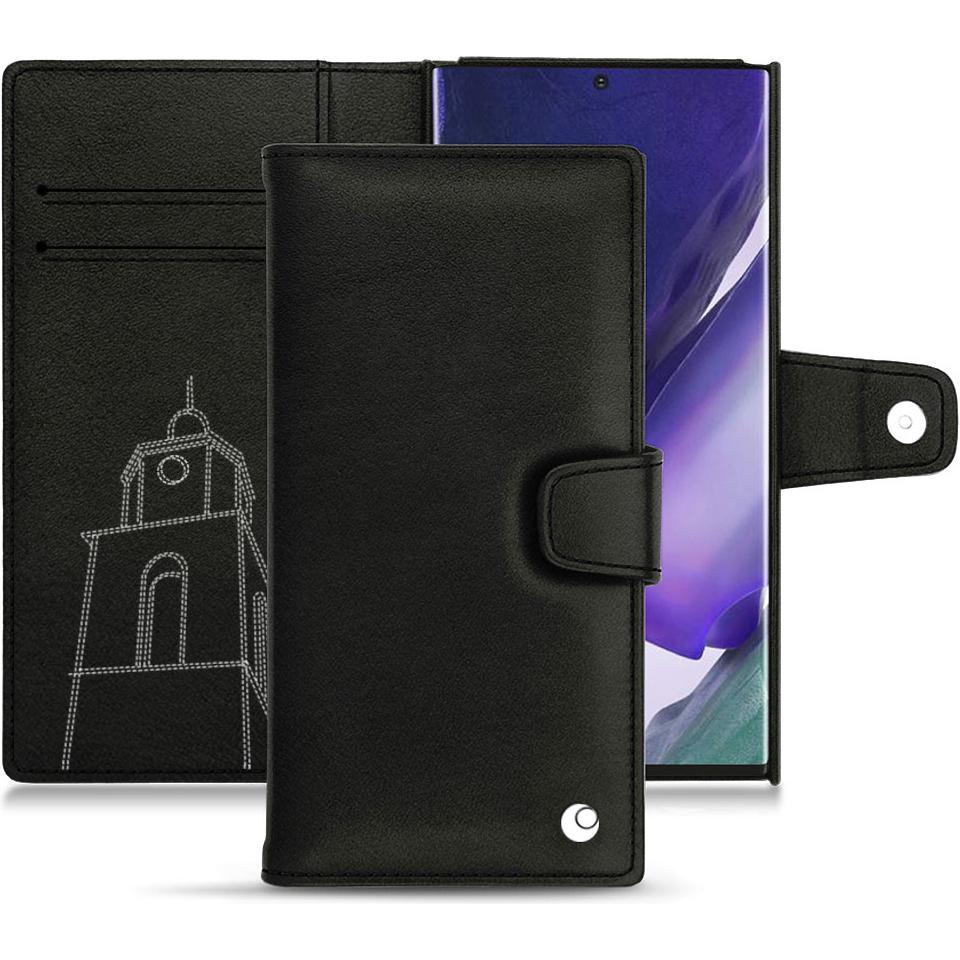 Noreve Lederschutzhülle Wallet (Samsung Galaxy Note 20 Ultra), Smartphone Hülle, Schwarz