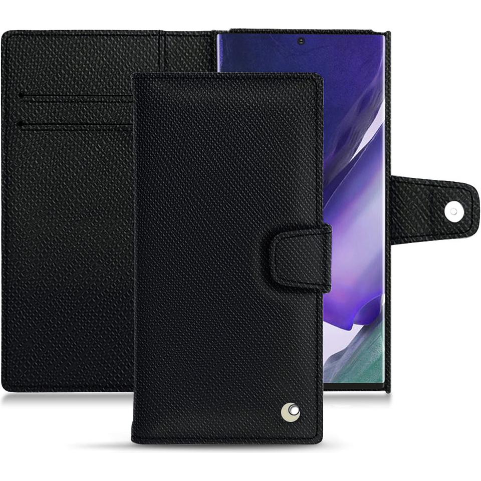 Noreve Lederschutzhülle Wallet (Samsung Galaxy Note 20 Ultra), Smartphone Hülle, Schwarz