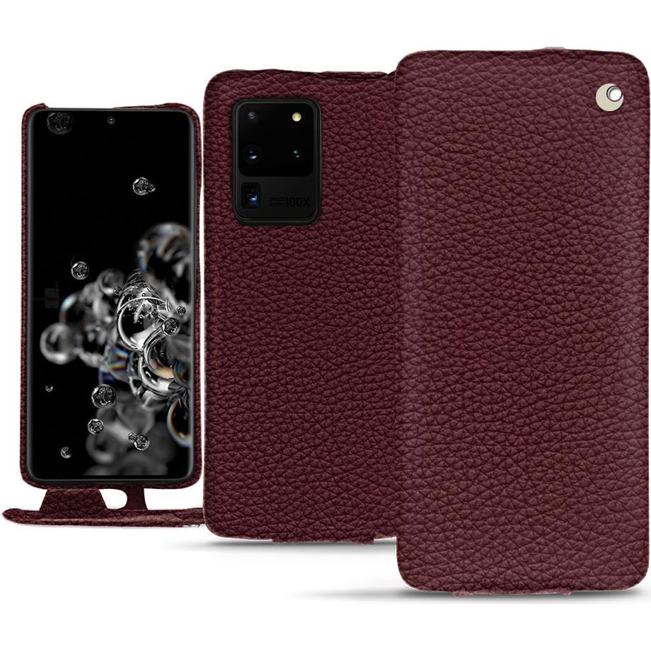Thumbnail - Noreve Lederschutzhülle vertikal (Samsung Galaxy S20 Ultra 5G), Smartphone Hülle, Violett