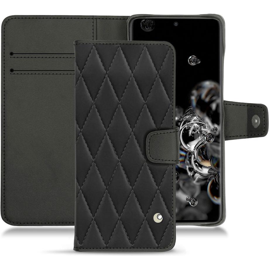 Noreve Lederschutzhülle Wallet (Samsung Galaxy S20 Ultra 5G), Smartphone Hülle, Schwarz
