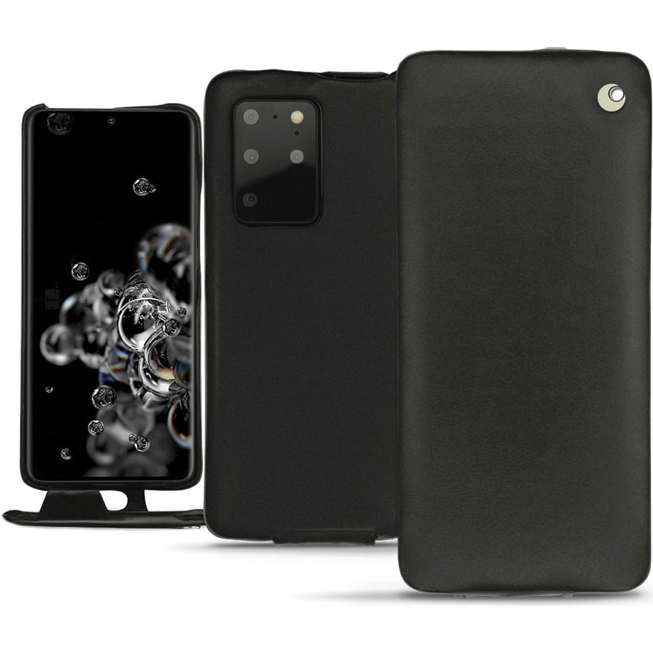 Noreve Lederschutzhülle vertikal (Samsung Galaxy S20+ 5G), Smartphone Hülle, Schwarz