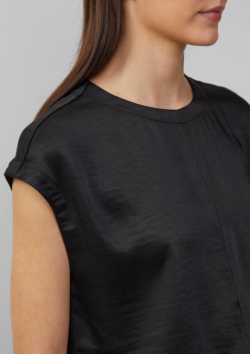 Produktbild S.Oliver Bluse Satinshirt mit überschnittenen Schultern (38)