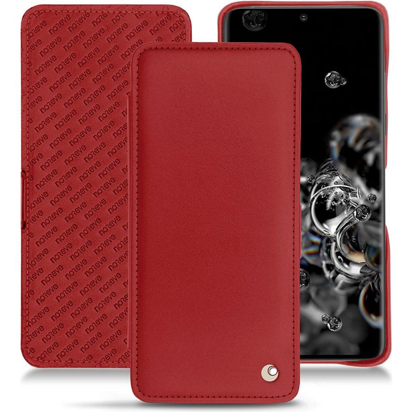 Noreve Lederschutzhülle horizontal (Samsung Galaxy S20+ 5G), Smartphone Hülle, Rot