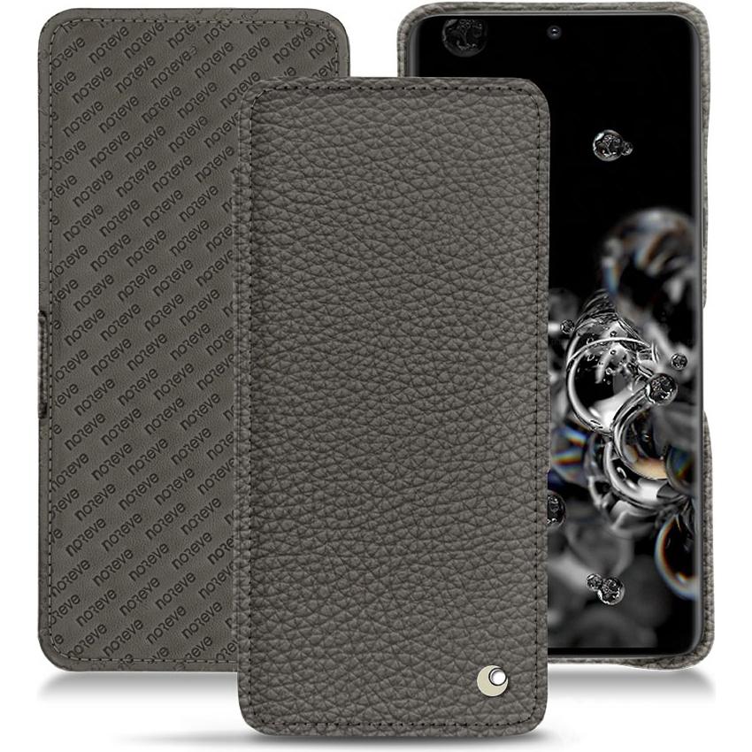 Noreve Lederschutzhülle horizontal (Samsung Galaxy S20+ 5G), Smartphone Hülle, Grau