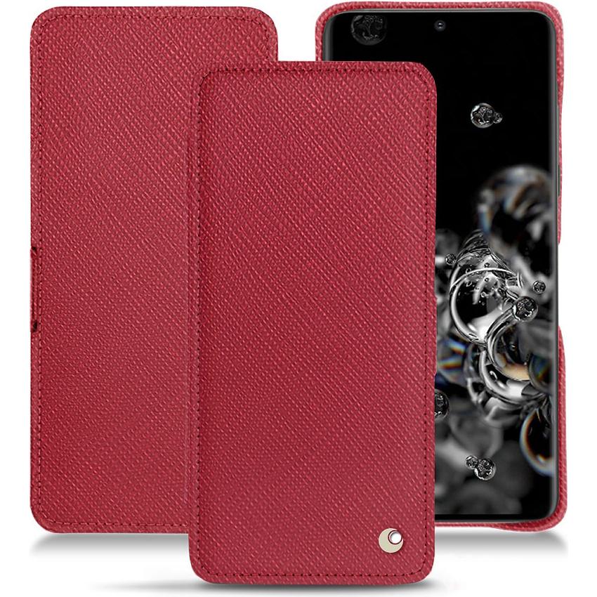 Noreve Lederschutzhülle horizontal (Samsung Galaxy S20+ 5G), Smartphone Hülle, Rot