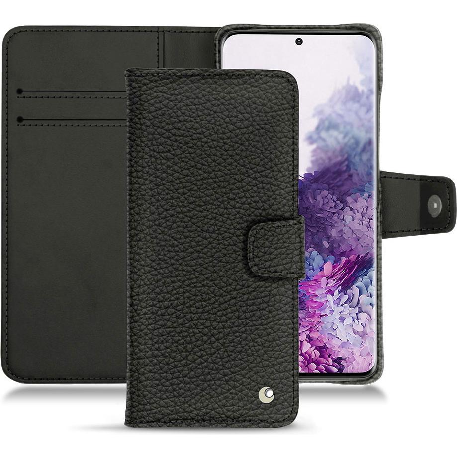 Noreve Lederschutzhülle Wallet (Samsung Galaxy S20+), Smartphone Hülle, Schwarz