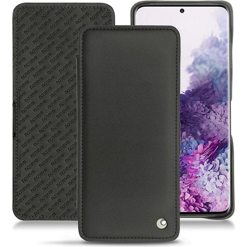 Noreve Lederschutzhülle horizontal (Samsung Galaxy S20+), Smartphone Hülle, Schwarz