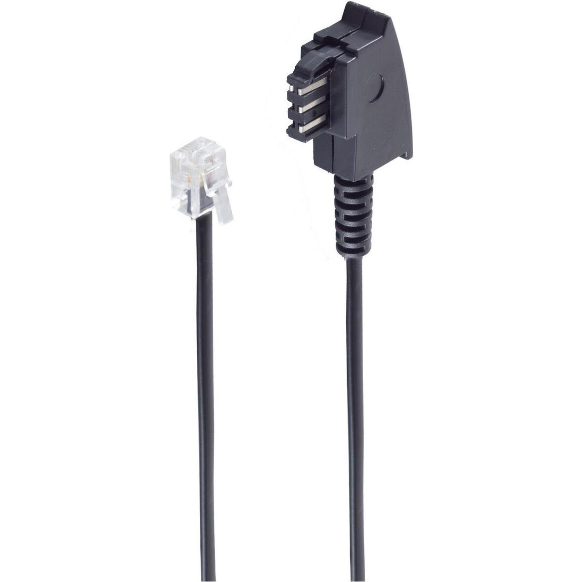 Shiverpeaks -BASIC-S --Telefon-Anschlusskabel-TAE F-Stecker auf Western-Stecker 6/4, Siemens, 20m (Antennenkabel), Anten...