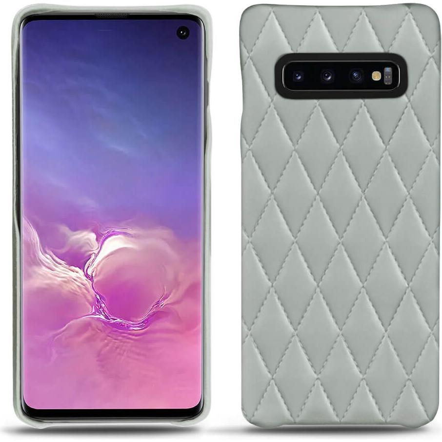 Noreve Lederschutzhülle (Samsung Galaxy S10), Smartphone Hülle, Grau
