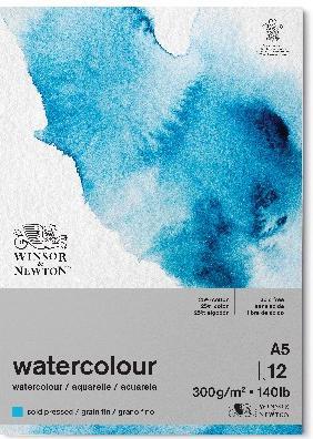 Winsor & Newton Watercolour pad cold side glued 300g A5 12pages (300 g/m²)