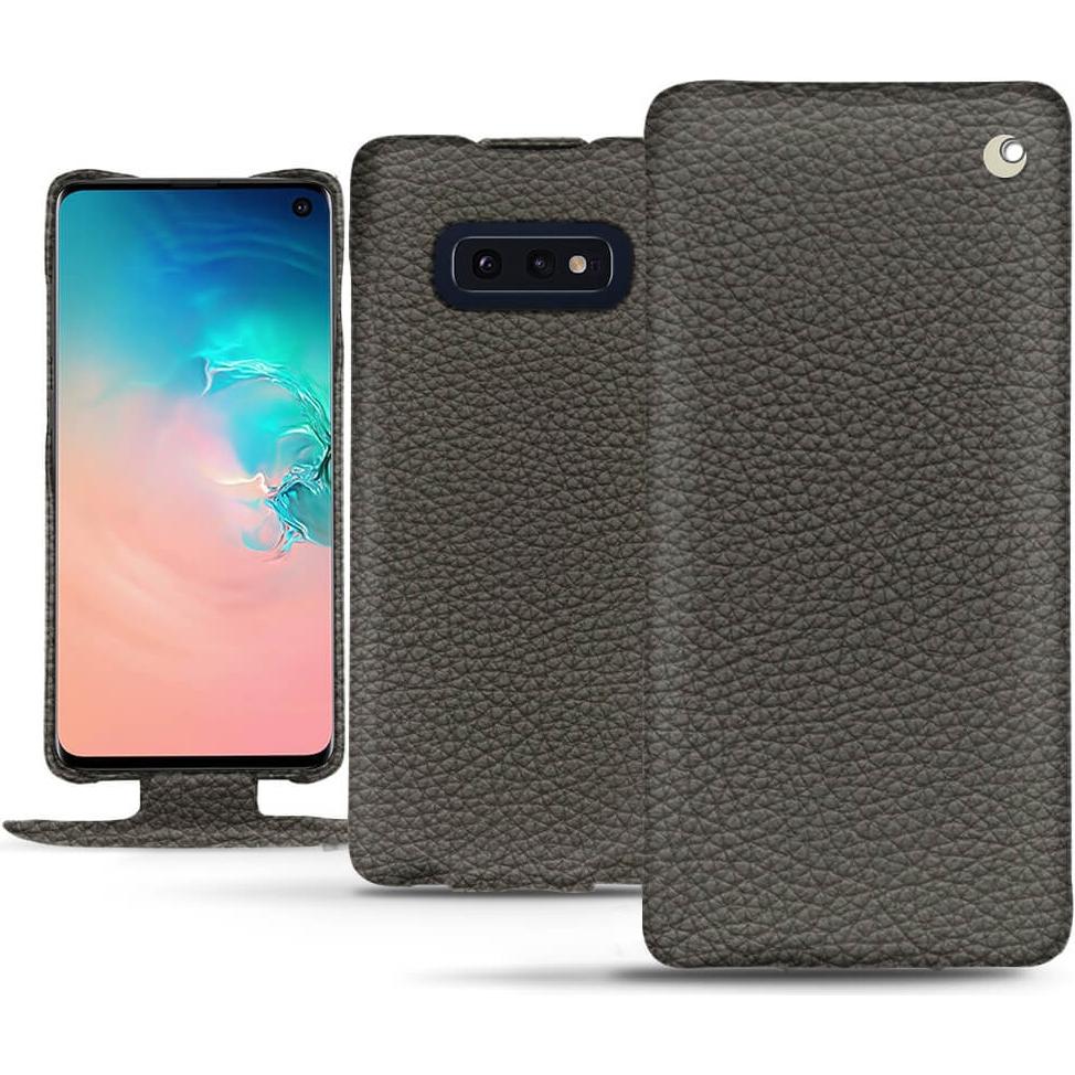 Thumbnail - Noreve Lederschutzhülle vertikal (Samsung Galaxy S10e), Smartphone Hülle, Grau