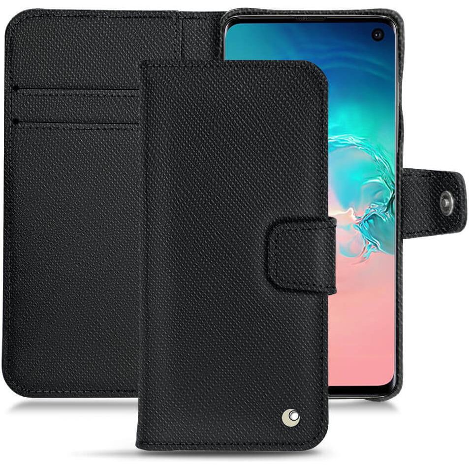 Noreve Lederschutzhülle Wallet (Samsung Galaxy S10e), Smartphone Hülle, Schwarz
