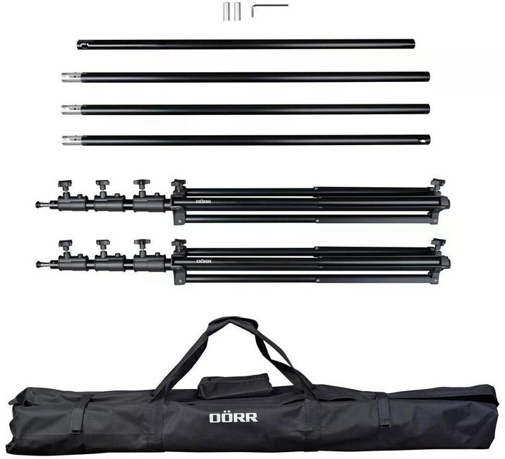 Produktbild Dörr Hintergrundsystem Heavy Weight 2.1 m - 4.2 m (B) x 3.9 m (H) (420 cm, 390 cm)