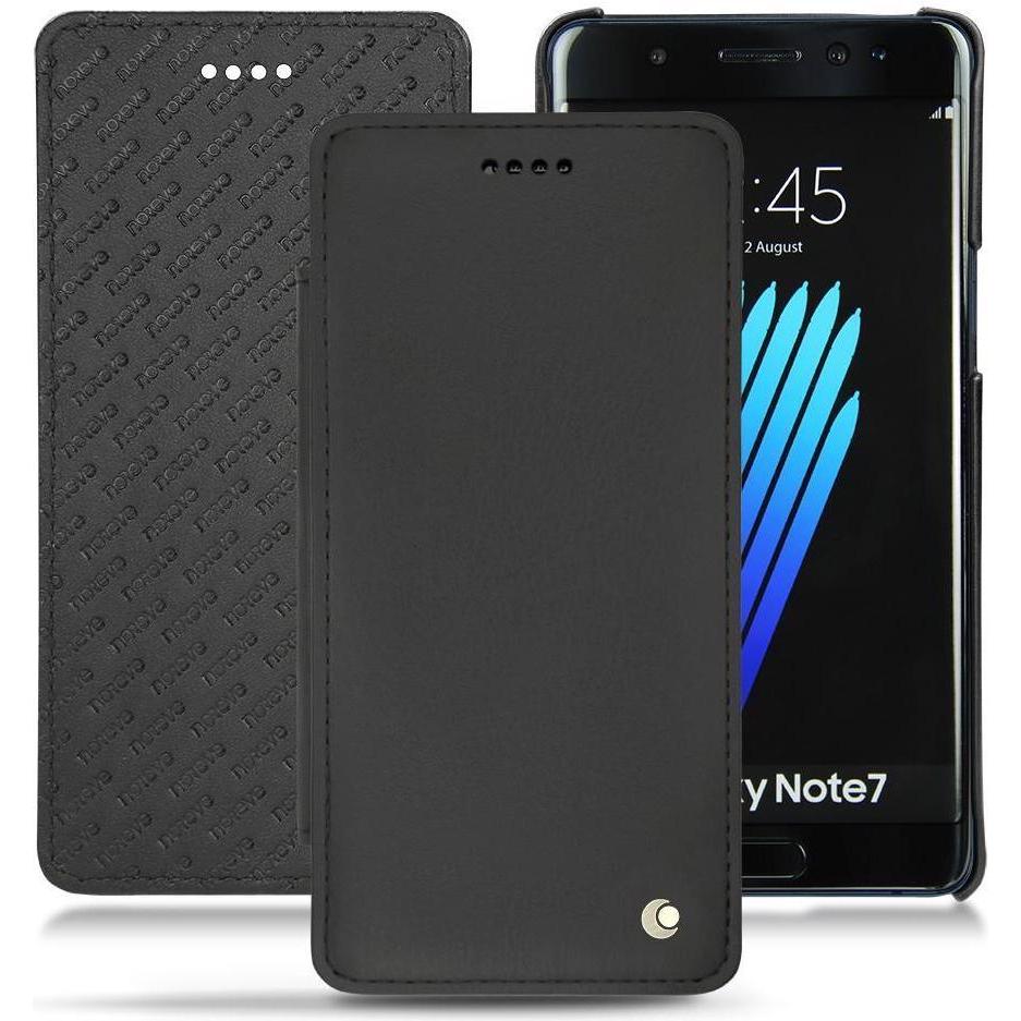 Noreve Lederschutzhülle horizontal (Samsung Galaxy Note 7), Smartphone Hülle, Schwarz