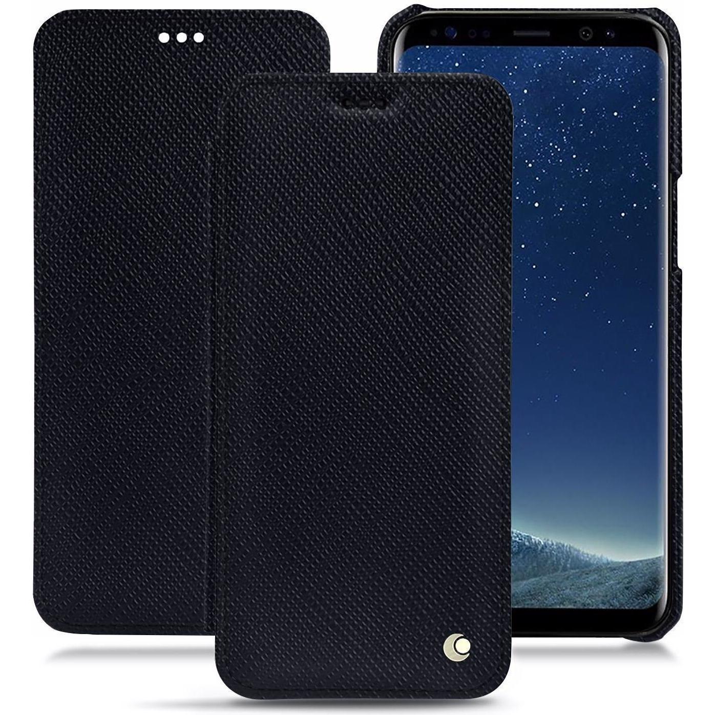 Thumbnail - Noreve Lederschutzhülle horizontal (Samsung Galaxy S8), Smartphone Hülle, Schwarz