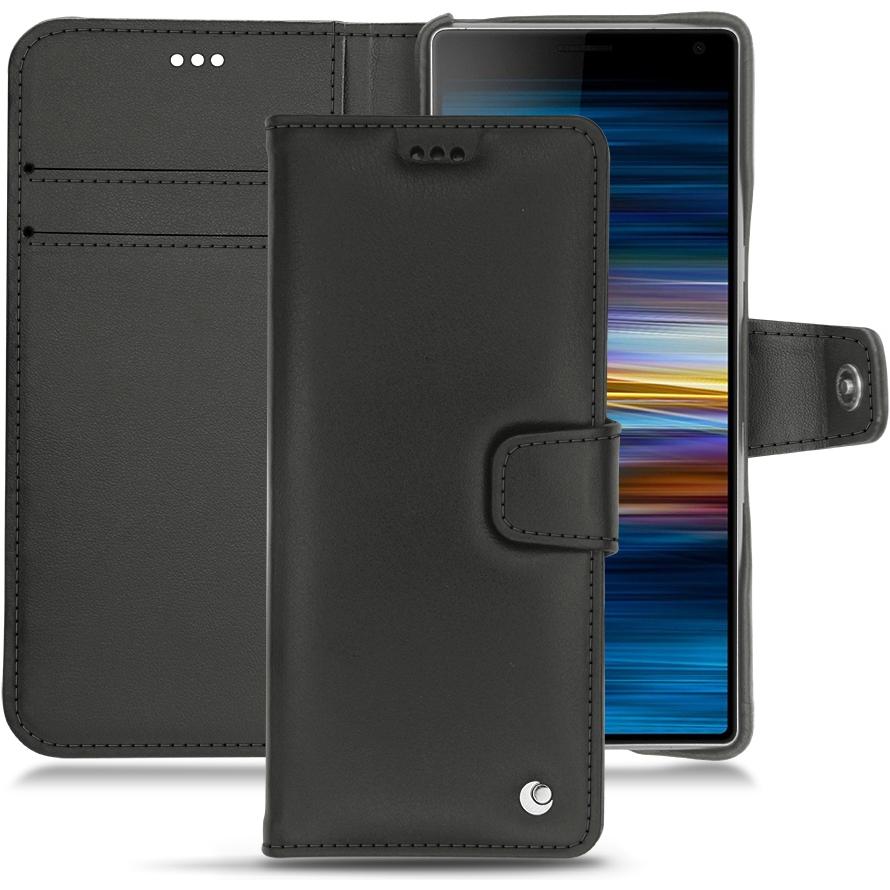Thumbnail - Noreve Lederschutzhülle Wallet (Sony Xperia 10 Plus), Smartphone Hülle, Schwarz