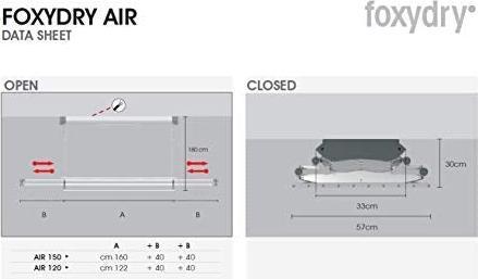 Produktbild Foxydry Elektrischer Wäscheständer