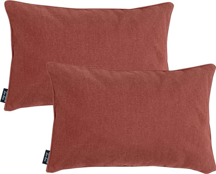 Actual product image Madison 2er-Set Deko-Kissen wasserabwesend, bequemes Outdoorkissen, terra,, 50 x 30 x 10 cm