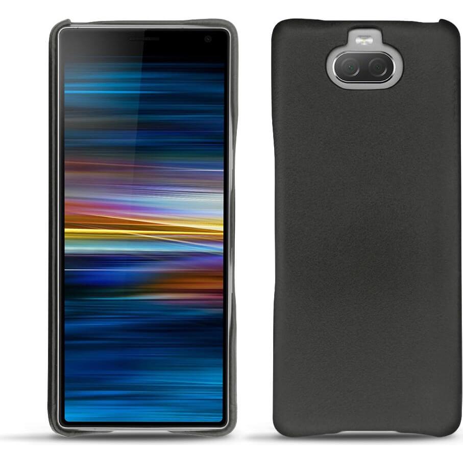 Noreve Lederschutzhülle (Sony Xperia 10), Smartphone Hülle, Schwarz