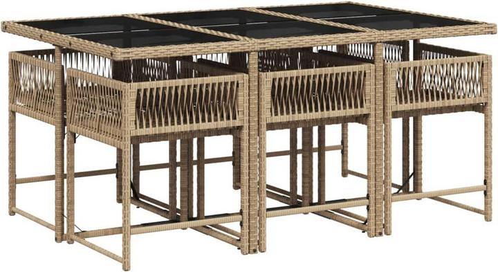 Produktbild vidaXL Garten Essgruppe (165 x 165 x 73 cm)