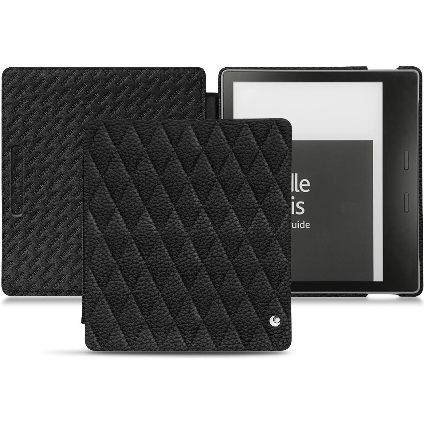Noreve Lederschutzhülle horizontal (Kindle Oasis (2019)), Tablet Hülle, Schwarz