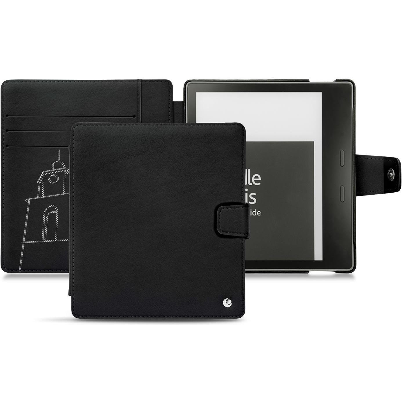 Noreve Lederschutzhülle Wallet (Kindle Oasis (2019)), eReader Zubehör, Schwarz