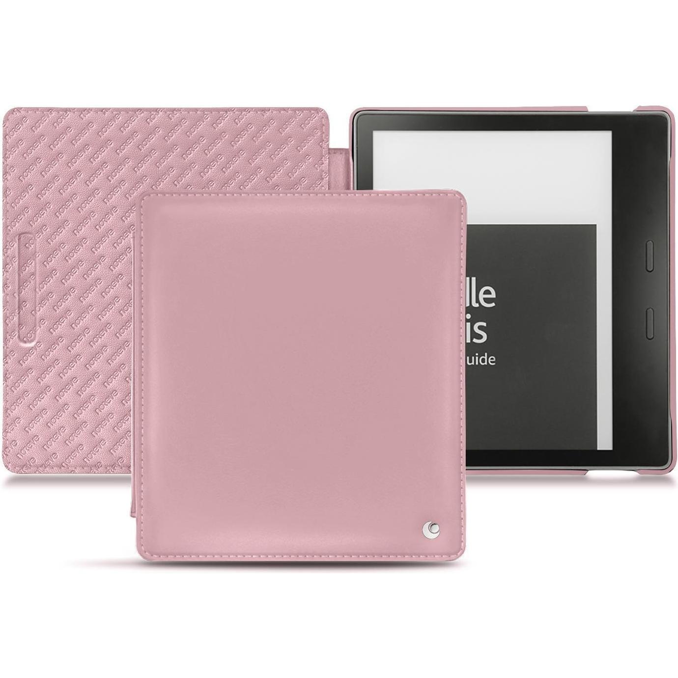 Noreve Lederschutzhülle horizontal (Kindle Oasis (2019)), Tablet Hülle, Rosa