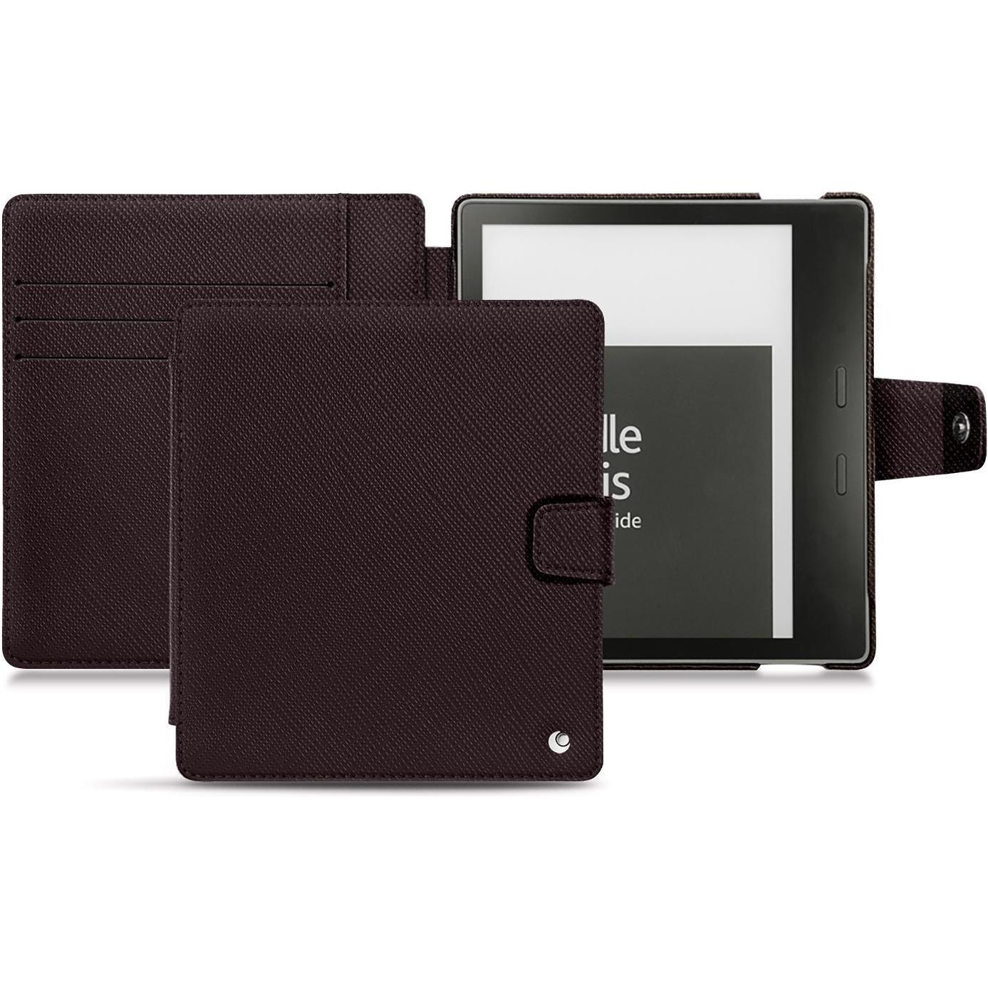 Noreve Lederschutzhülle Wallet (Kindle Oasis (2019)), eReader Zubehör, Braun