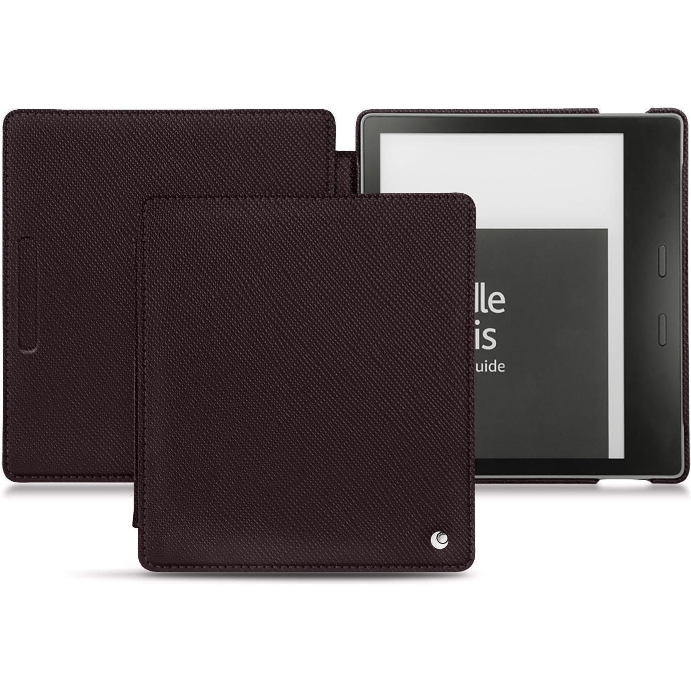 Noreve Lederschutzhülle horizontal (Kindle Oasis (2019)), eReader Zubehör, Braun