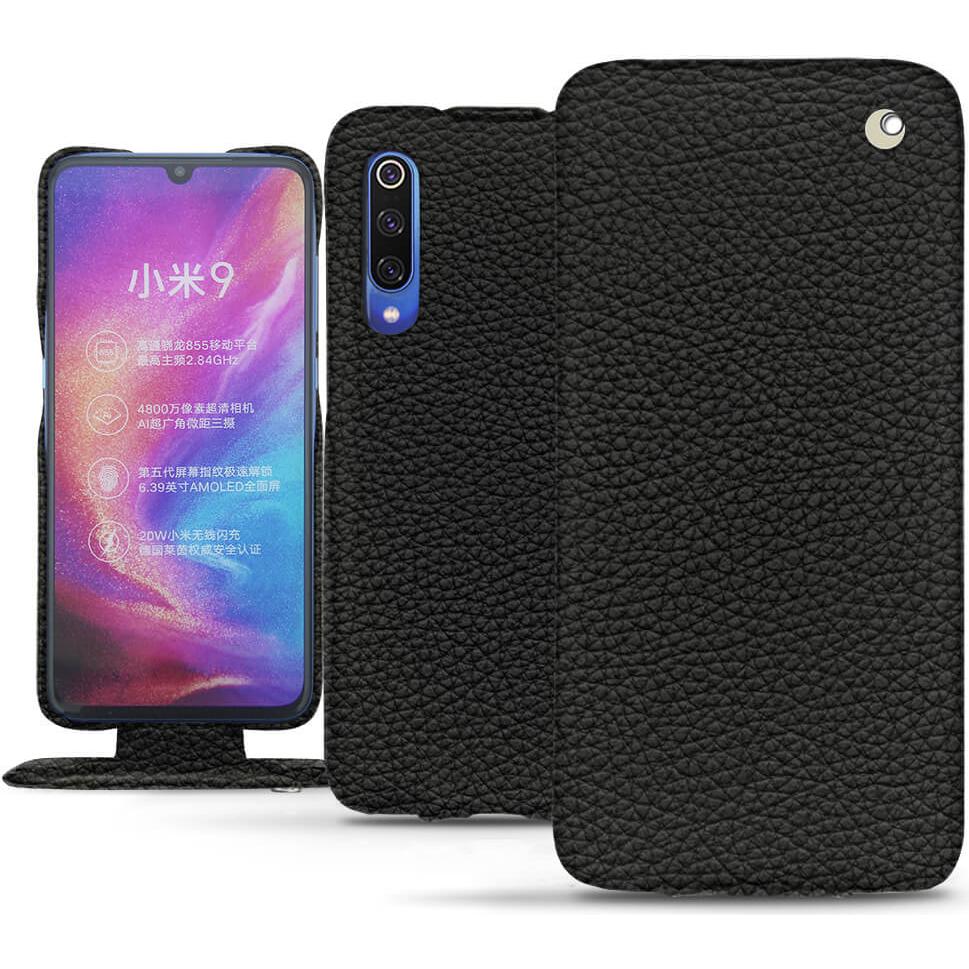 Thumbnail - Noreve Lederschutzhülle vertikal (Xiaomi Mi 9), Smartphone Hülle, Schwarz