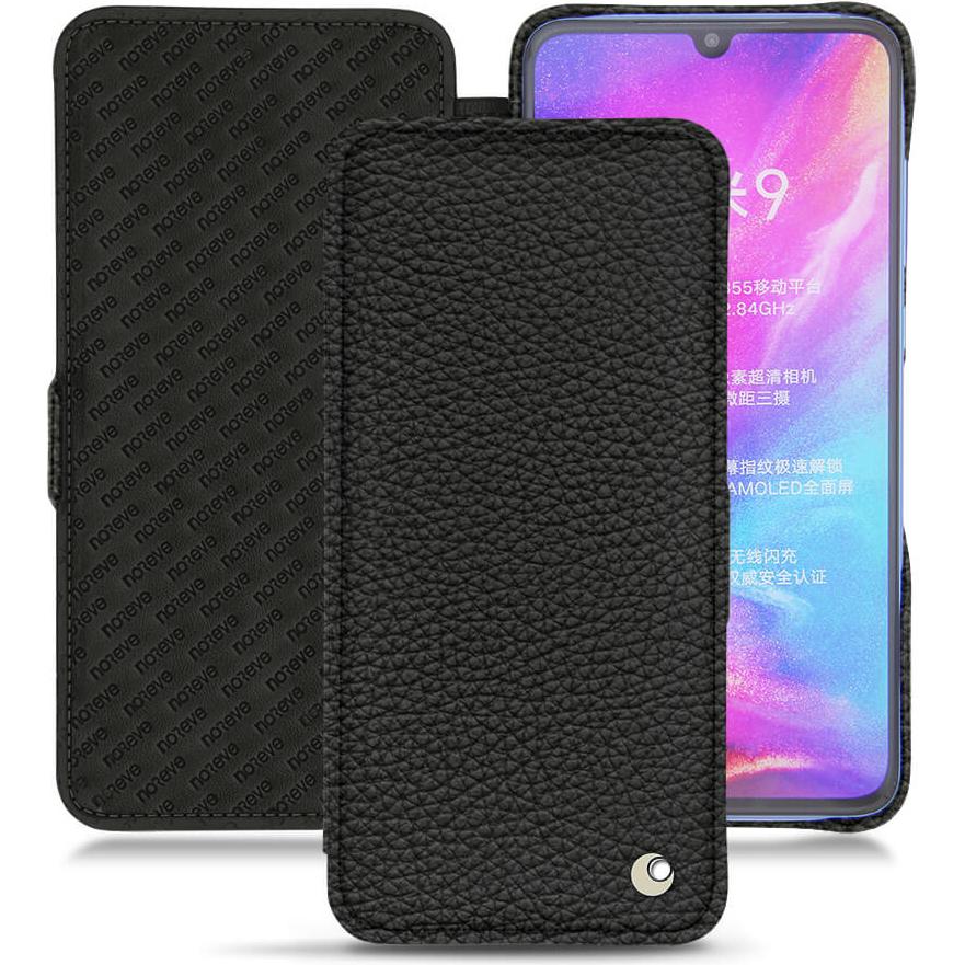 Noreve Lederschutzhülle horizontal (Xiaomi Mi 9), Smartphone Hülle, Schwarz