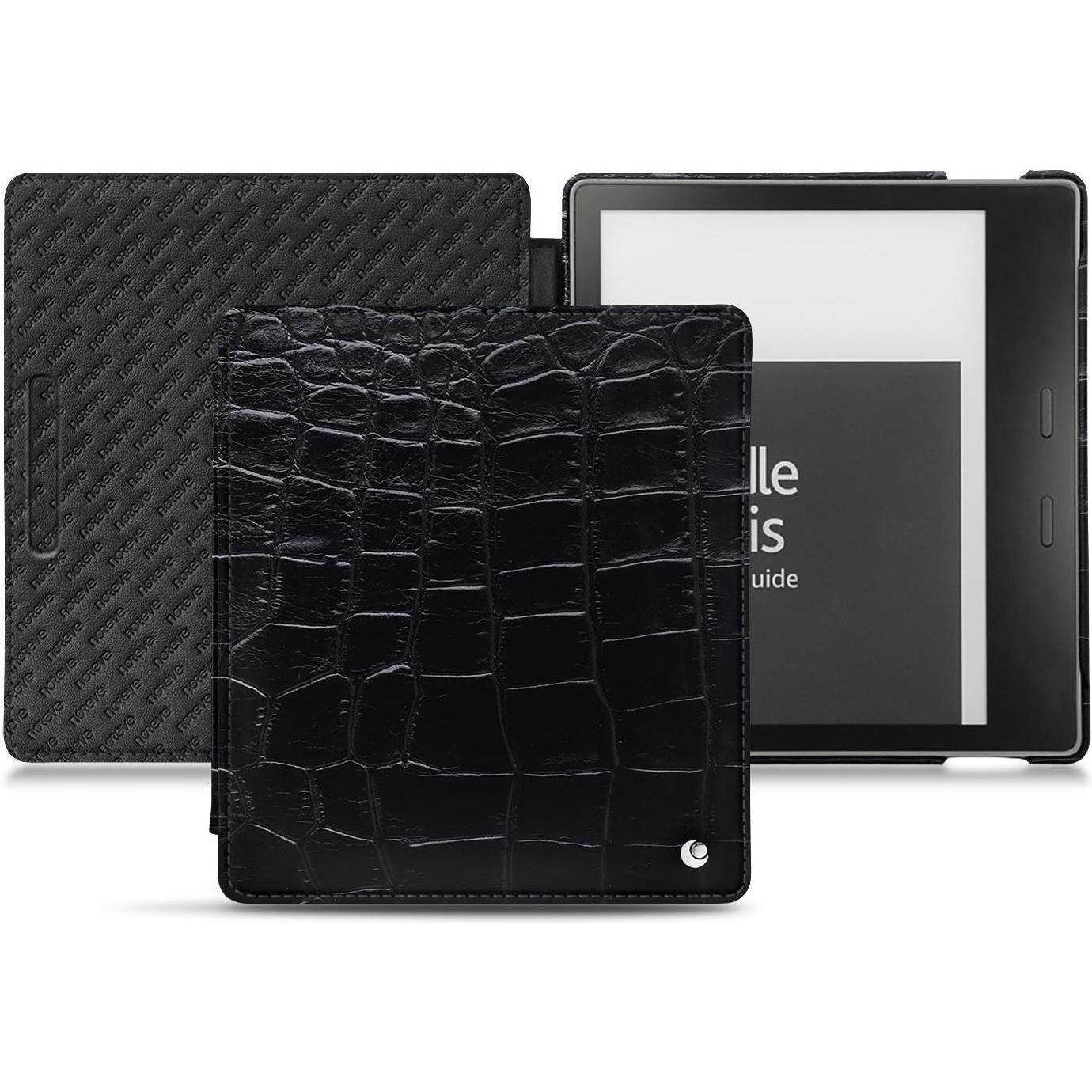 Noreve Lederschutzhülle horizontal (Kindle Oasis 2017), eReader Zubehör, Schwarz