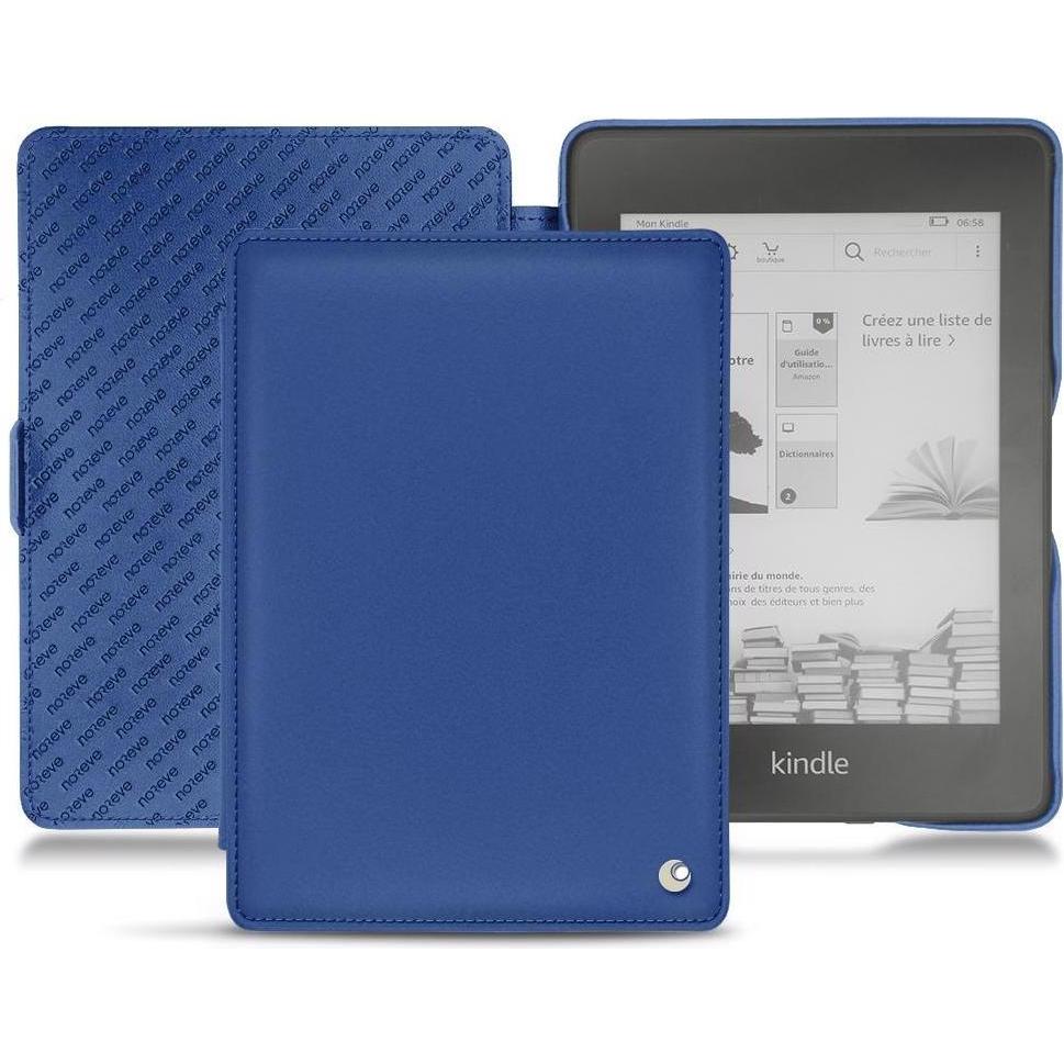 Noreve Lederschutzhülle horizontal (Kindle Paperwhite 2018), Tablet Hülle, Blau
