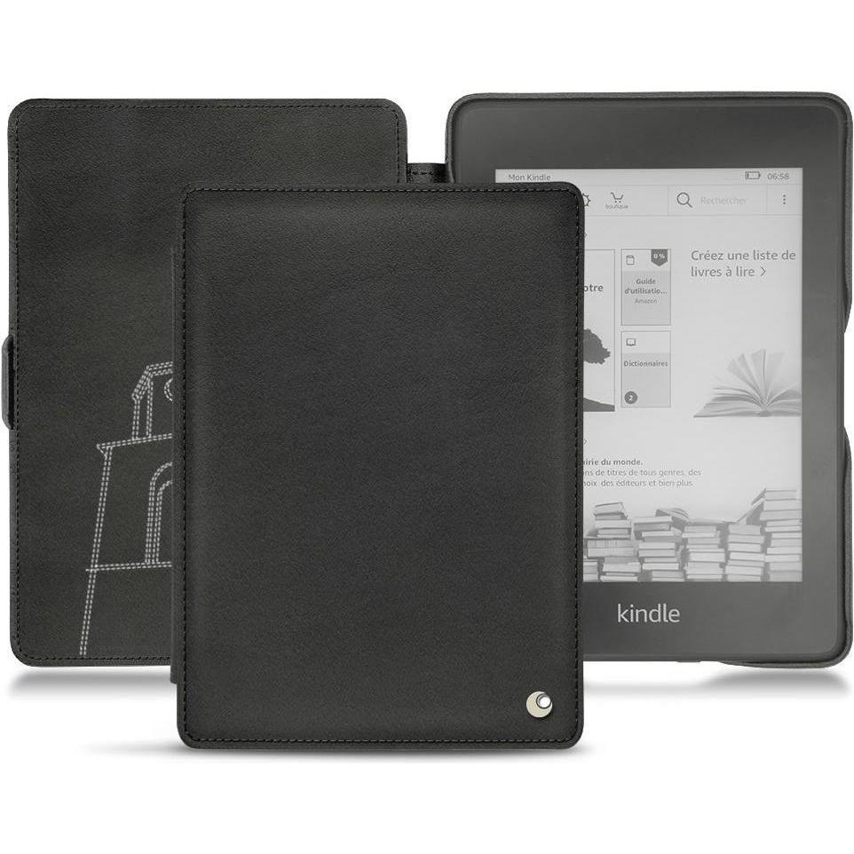 Noreve Lederschutzhülle horizontal (Kindle Paperwhite 2018), Tablet Hülle, Schwarz