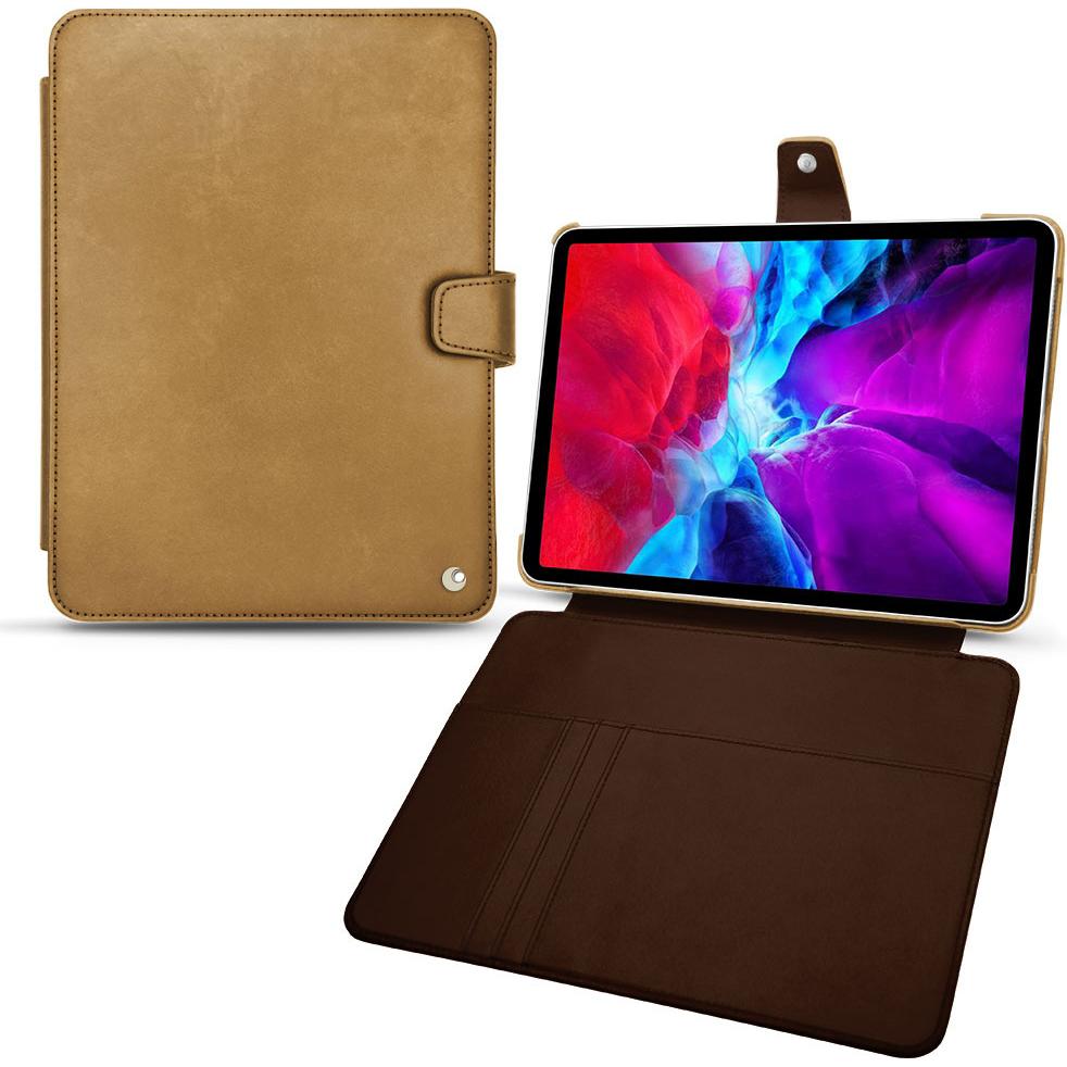 Noreve Lederschutzhülle Wallet (iPad Pro 11 2020 (2. Gen)), Tablet Hülle, Braun