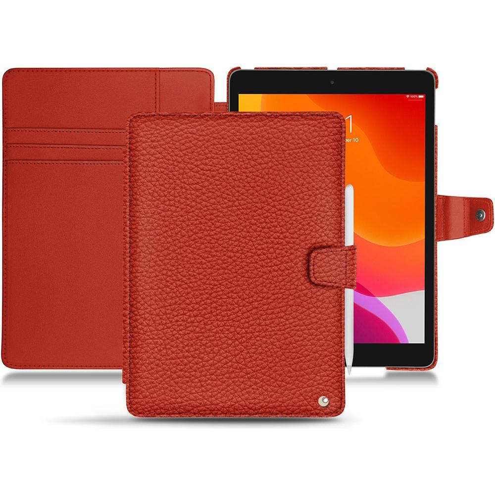 Noreve Lederschutzhülle Wallet (iPad 10.2 2019), Tablet Hülle, Orange