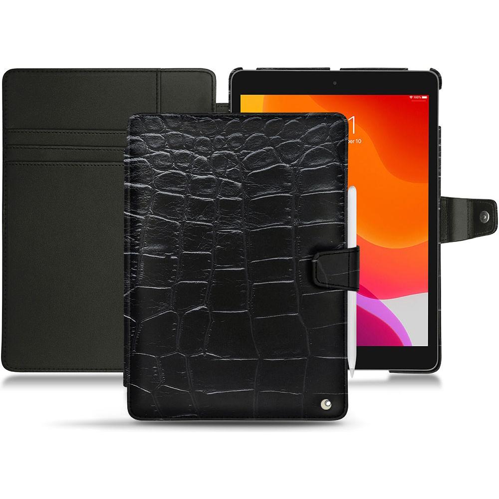 Noreve Lederschutzhülle Wallet (iPad 10.2 2019), Tablet Hülle, Schwarz