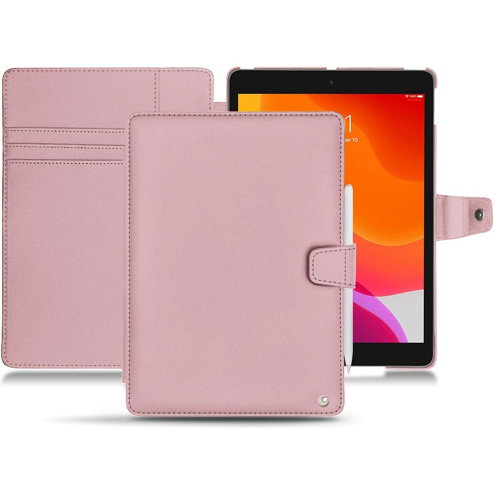 Noreve Lederschutzhülle Wallet (iPad 10.2 2019), Tablet Hülle, Rosa