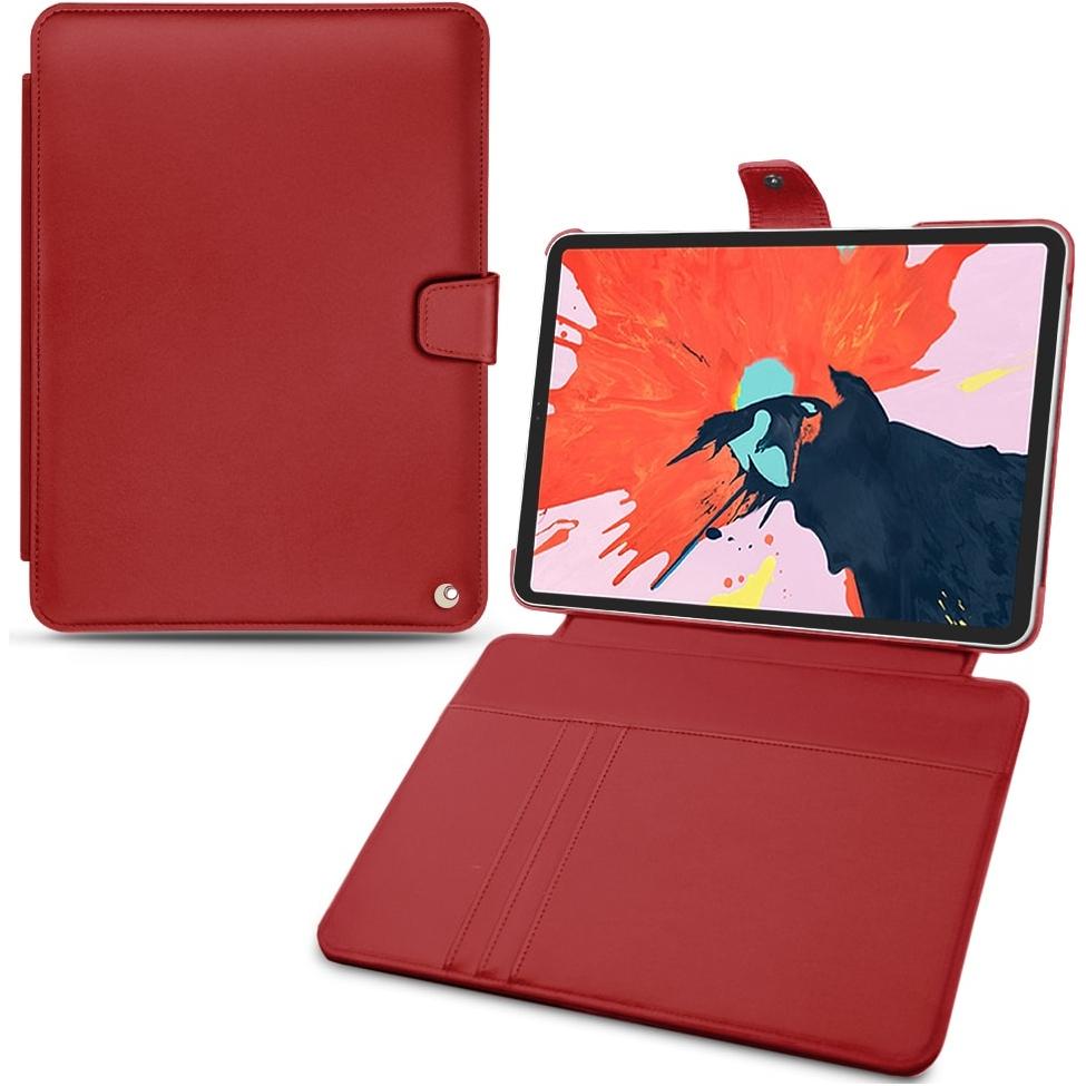 Noreve Lederschutzhülle Wallet (iPad Pro 11 2018 (1. Gen)), Tablet Hülle, Rot