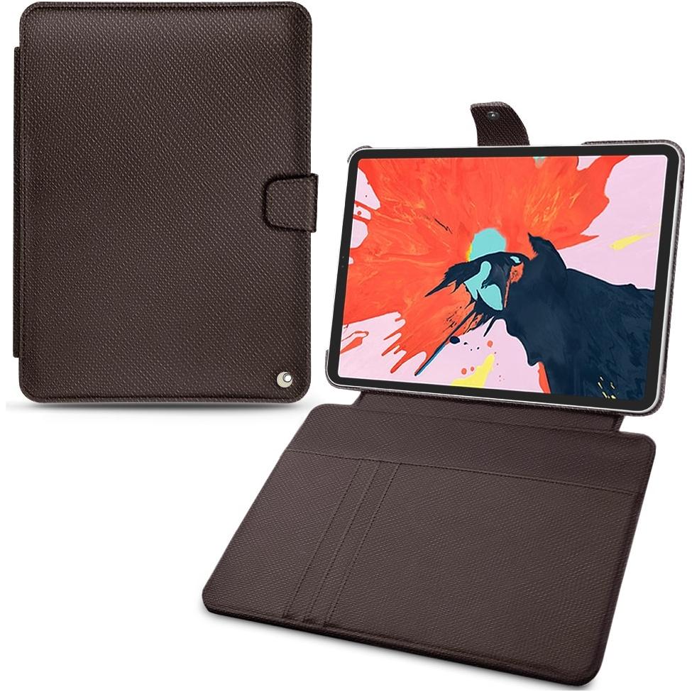 Noreve Lederschutzhülle Wallet (iPad Pro 11 2018 (1. Gen)), Tablet Hülle, Braun