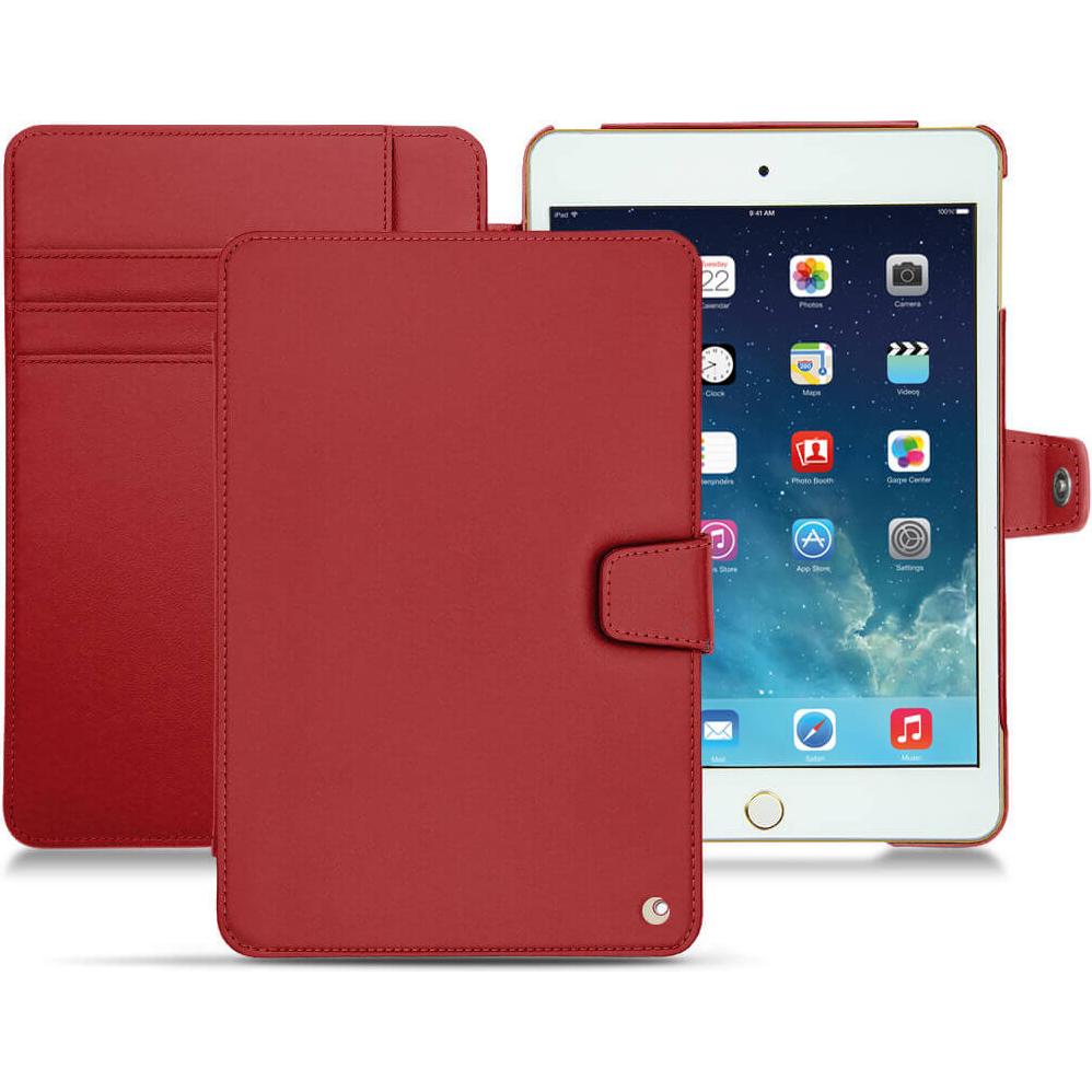 Noreve Lederschutzhülle Wallet (iPad Mini 5), Tablet Hülle, Rot