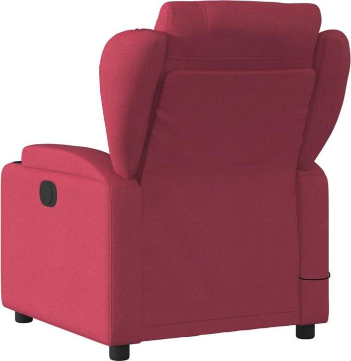 Immagine prodotto vidaXL Poltrona massaggiante in tessuto rosso vino,Colore: Rosso vino,Materiale: Tessuto