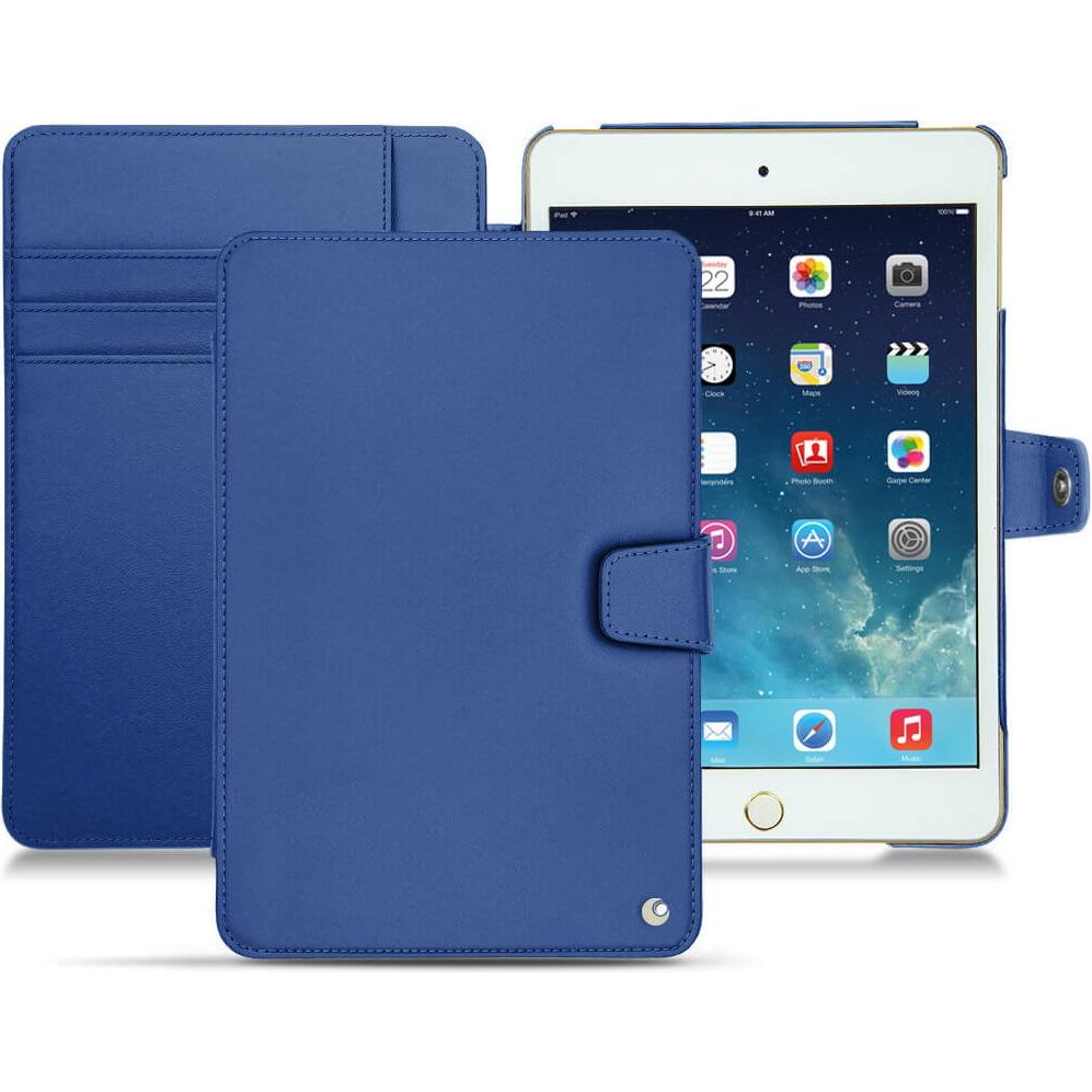 Noreve Lederschutzhülle Wallet (iPad Mini 5), Tablet Hülle, Blau