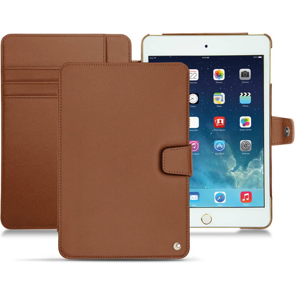 Noreve Lederschutzhülle Wallet (iPad Mini 5), Tablet Hülle, Braun