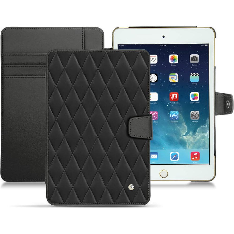 Noreve Lederschutzhülle Wallet (iPad Mini 5), Tablet Hülle, Schwarz