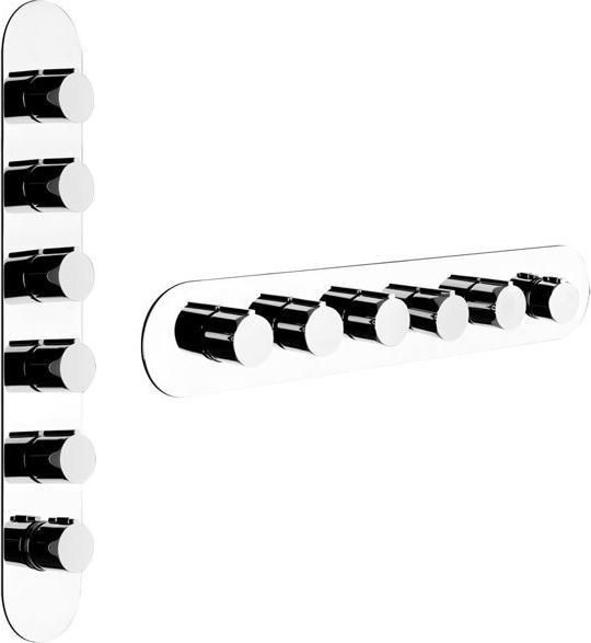 Actual product image Gessi Tondo, ready-mounted set with 5 separate ways, 43070