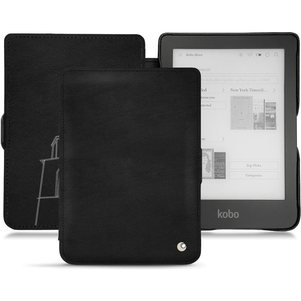 Noreve Lederschutzhülle horizontal (Clara HD), eReader Zubehör, Schwarz