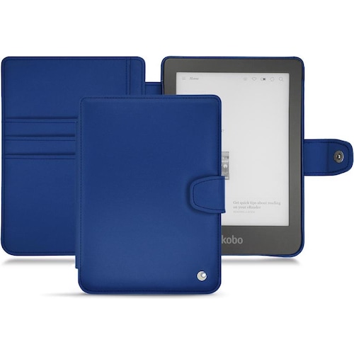 Noreve Lederschutzhülle Wallet (Clara HD), eReader Zubehör, Blau