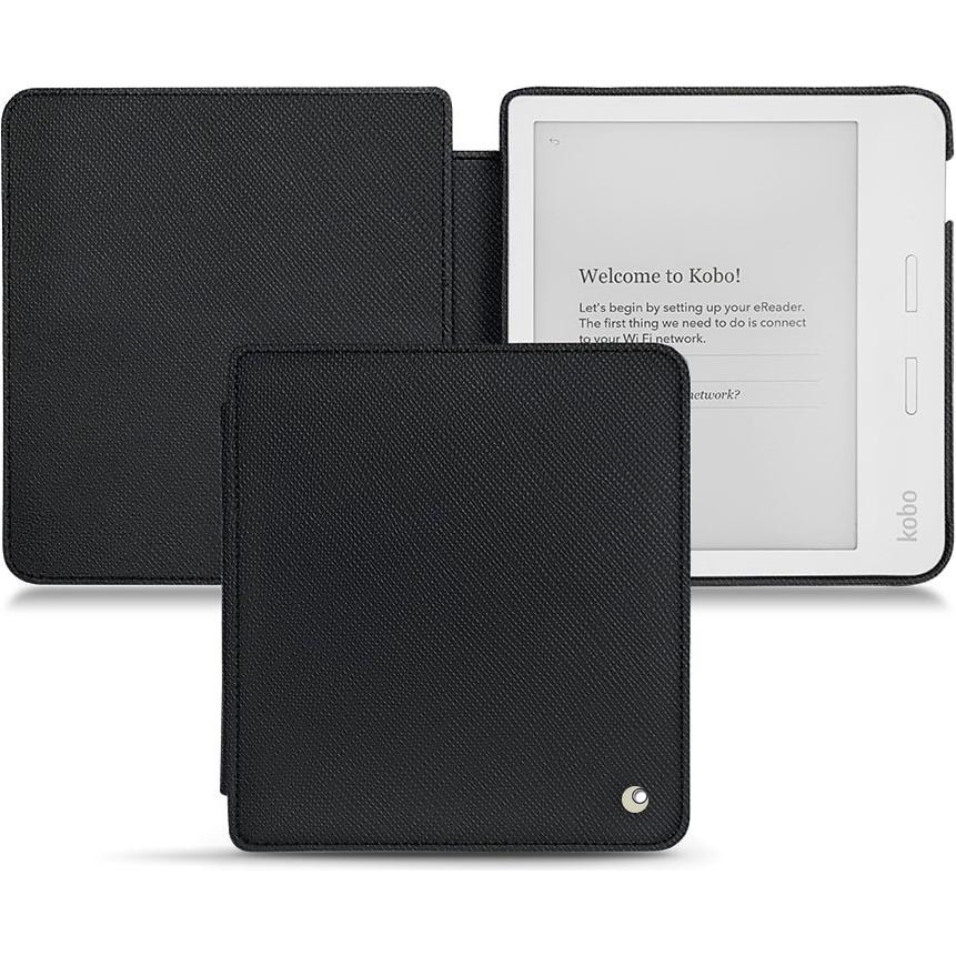 Noreve Lederschutzhülle horizontal (Libra H2O), eReader Zubehör, Schwarz