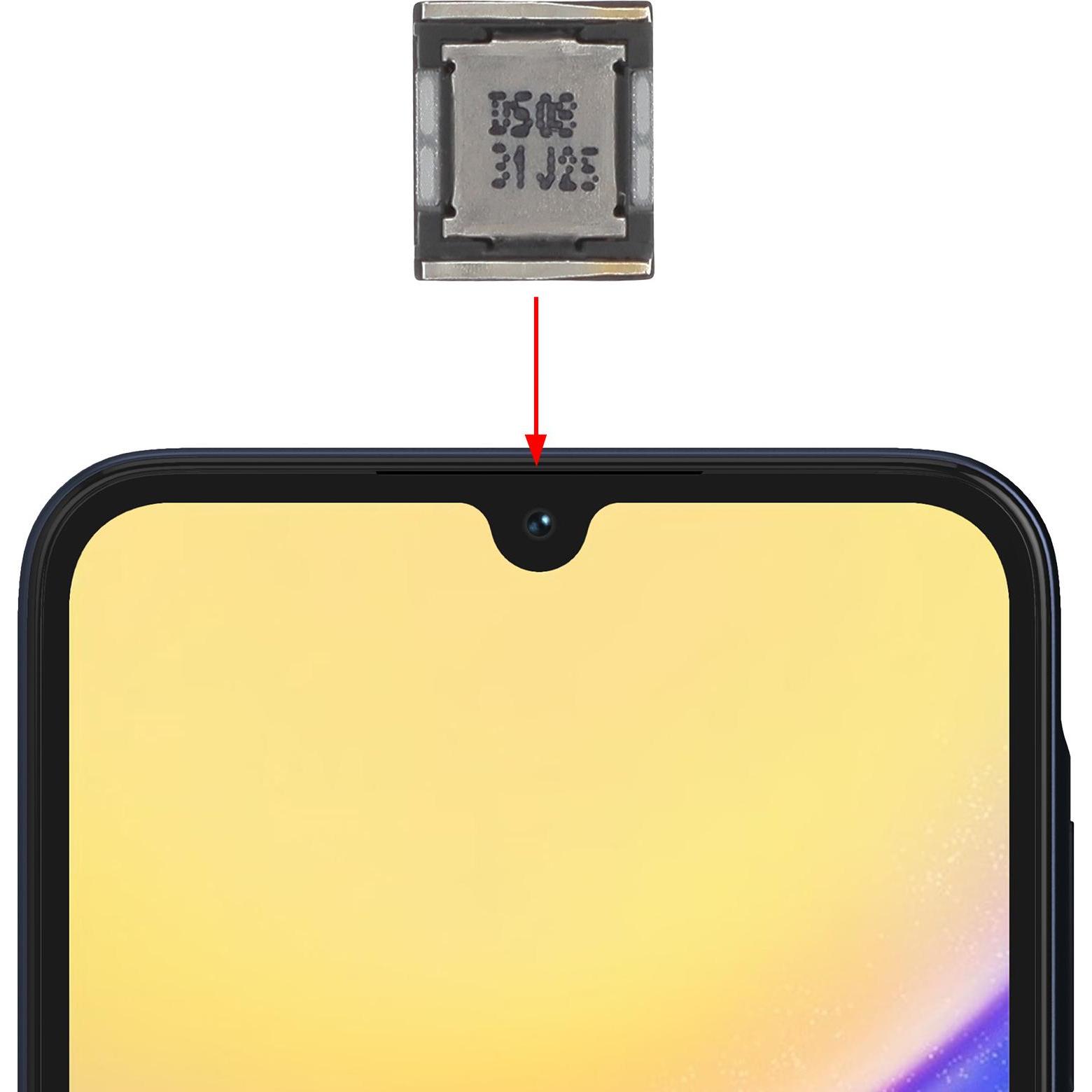 Clappio Interner Lautsprecher Ersatzteil (Galaxy A15), Mobilgerät Ersatzteile, Schwarz